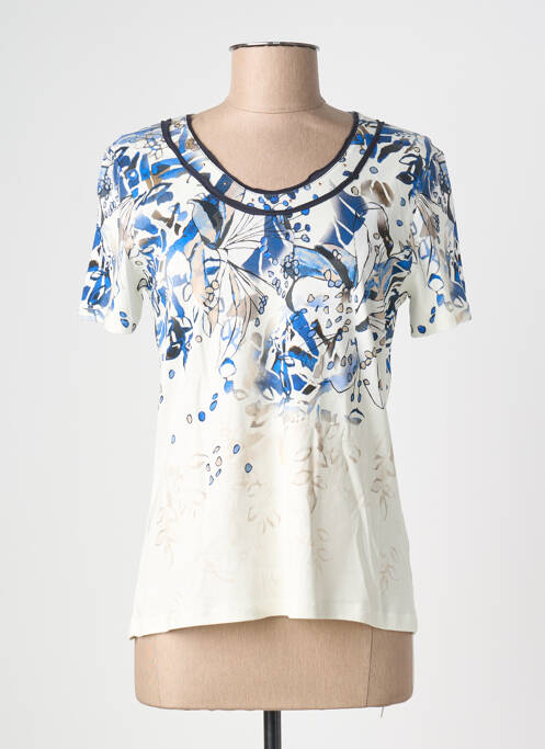 T-shirt imprimé fantaisie manches courtes blanc KALISSON femme