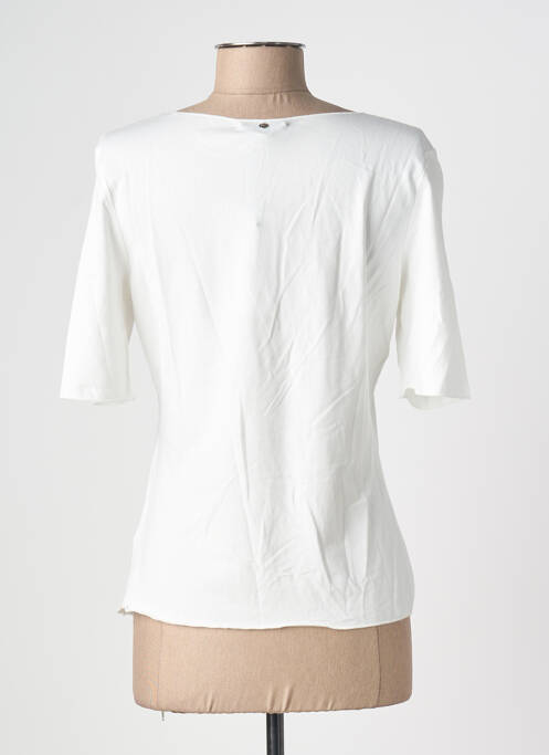 T-shirt stretch manches courtes blanc OUI femme
