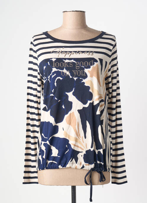 T-shirt coupe droite manches longues bleu BETTY BARCLAY femme