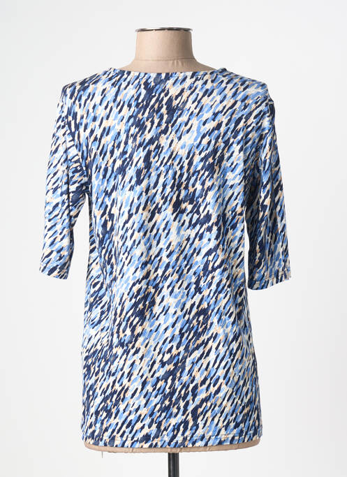 T-shirt imprimé fantaisie manches courtes bleu BRANDTEX femme