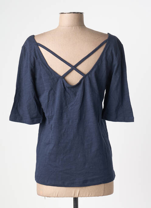 T-shirt coupe cintrée manches courtes bleu ÉTYMOLOGIE femme