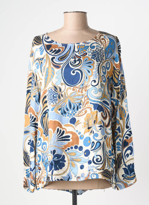 T-shirt imprimé fantaisie manches longues bleu VLT'S BY VALENTINA'S femme