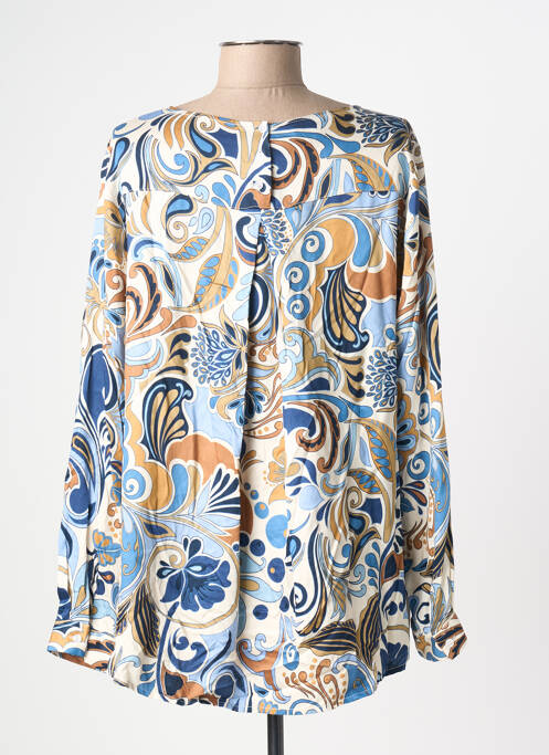 T-shirt imprimé fantaisie manches longues bleu VLT'S BY VALENTINA'S femme