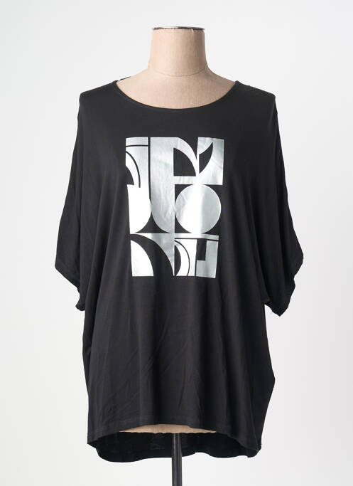 T-shirt manches 3/4 manches 3/4 noir CISO femme