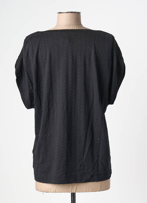 T-shirt coupe droite manches courtes noir JULIE GUERLANDE femme