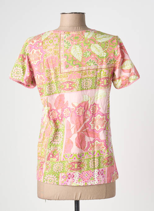 T-shirt imprimé fantaisie manches courtes rose AGATHE & LOUISE femme