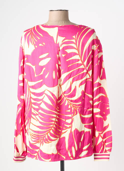 T-shirt imprimé fantaisie manches longues rose OUI femme