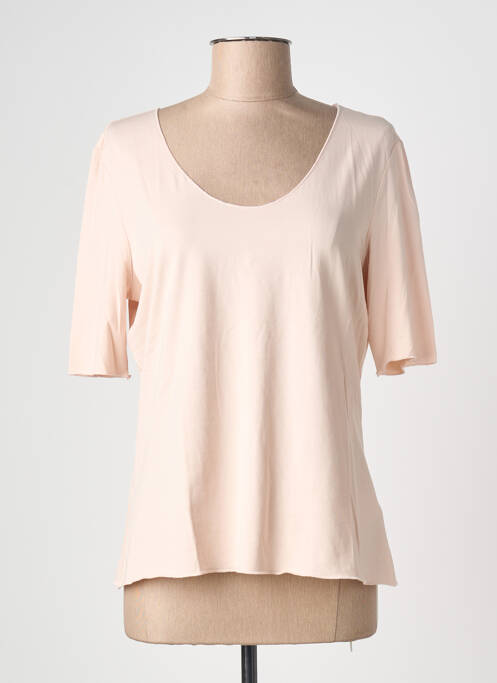 T-shirt stretch manches courtes rose OUI femme