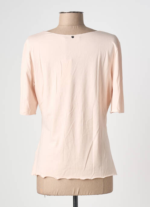 T-shirt stretch manches courtes rose OUI femme