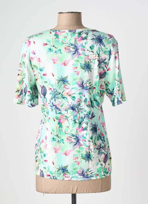 T-shirt imprimé fantaisie manches courtes vert JOY OF LIFE femme