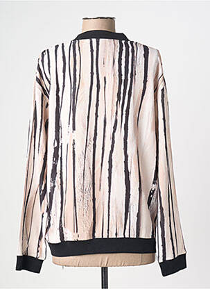 Blouson col v beige KALISSON femme
