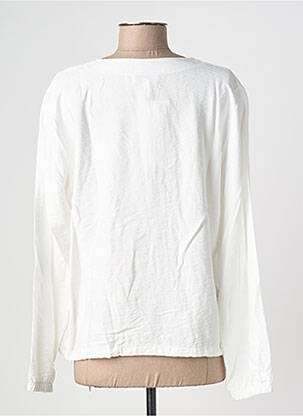 Veste casual col rond blanc JOY OF LIFE femme