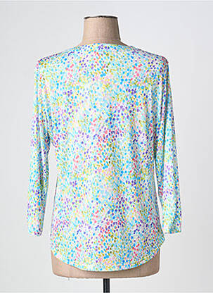Chemisier coupe cintrée manches 3/4 bleu TINTA STYLE femme