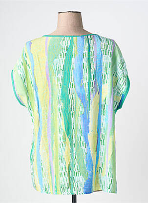 T-shirt coupe droite manches courtes vert KALISSON femme
