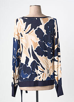 Pull col bateau manches longues bleu BETTY BARCLAY femme
