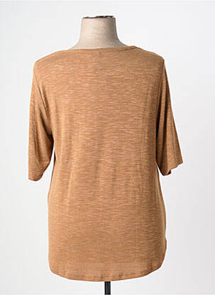 T-shirt manches 3/4 manches 3/4 marron CISO femme