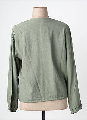 Veste casual col rond vert JOY OF LIFE femme