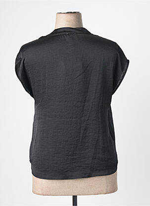 Blouse col v manches courtes noir PAZ TORRAS femme