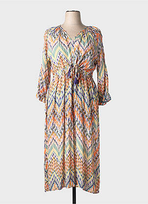 Robe longue manches longues manches longues violet JOY OF LIFE femme