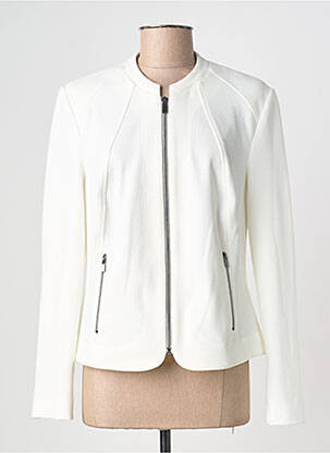 Veste chic col rond blanc BARBARA LEBEK femme