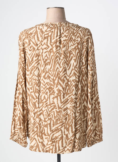 Blouse manches longues manches longues marron STREET ONE femme