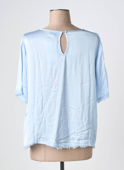 Blouse manches courtes manches courtes bleu JOY OF LIFE femme