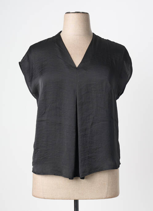 Blouse manches courtes manches courtes noir PAZ TORRAS femme