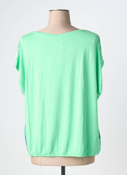 Blouse manches courtes manches courtes vert BARBARA LEBEK femme