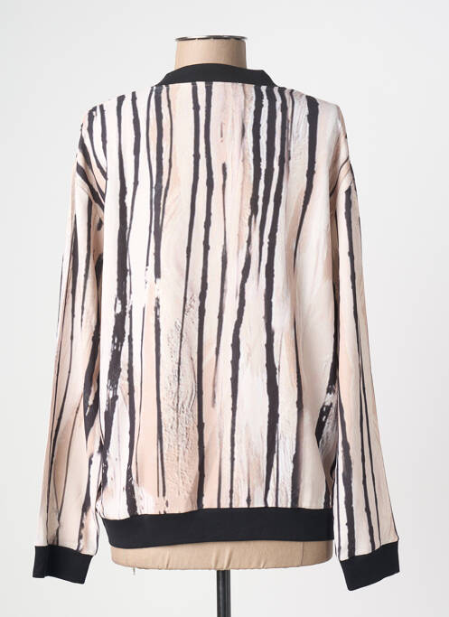 Blouson col v beige KALISSON femme