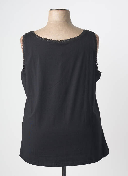 Top stretch sans manche noir CISO femme