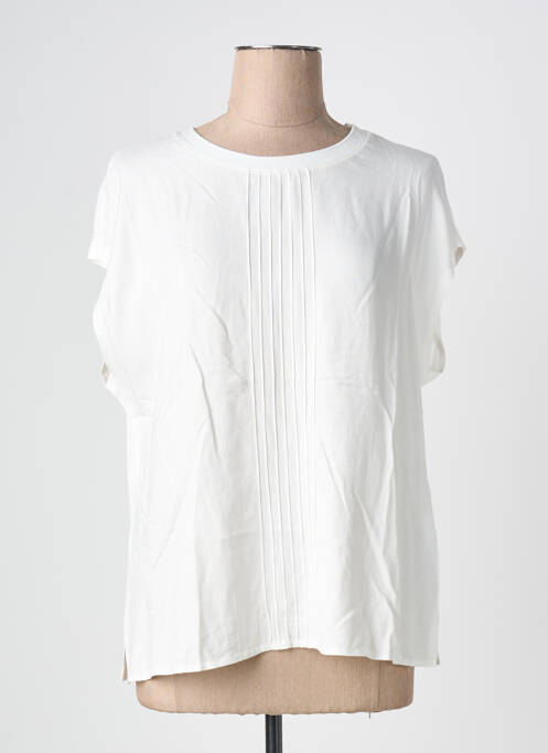 T-shirt coupe droite manches courtes beige BARBARA LEBEK femme