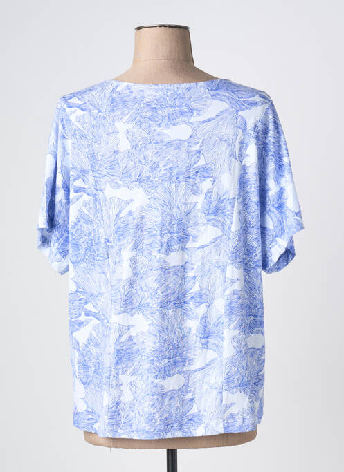T-shirt coupe droite manches courtes bleu AGATHE & LOUISE femme