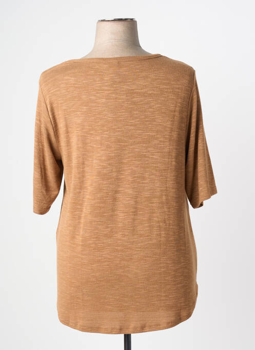 T-shirt manches 3/4 manches 3/4 marron CISO femme