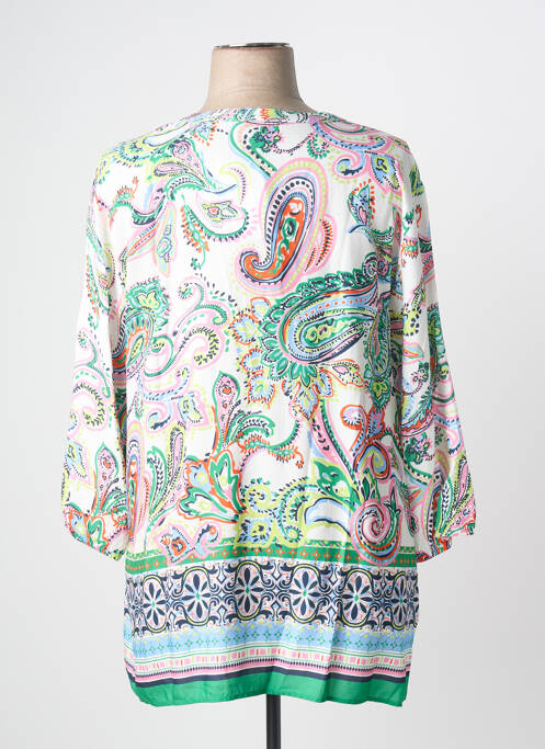 Tunique manches longues fermeture boutonnée sur le devant vert BARBARA LEBEK femme