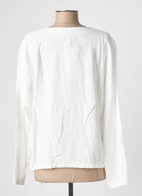 Veste casual col rond blanc JOY OF LIFE femme