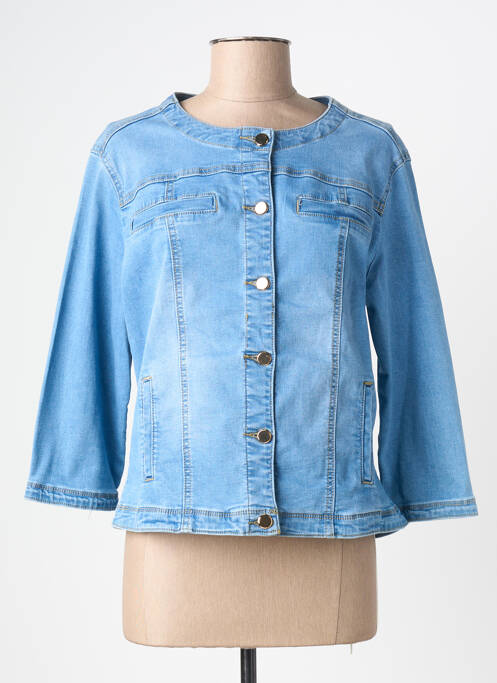 Veste casual col rond bleu TINTA STYLE femme