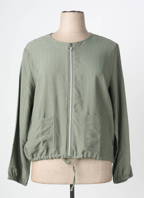 Veste casual col rond vert JOY OF LIFE femme