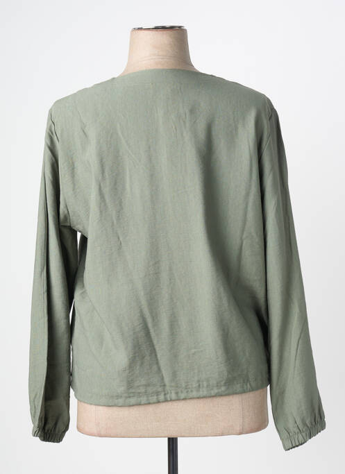 Veste casual col rond vert JOY OF LIFE femme