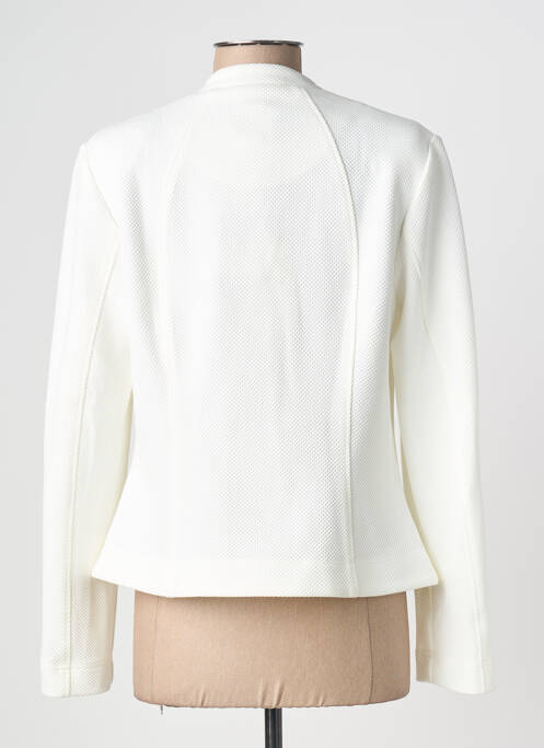 Veste chic col rond blanc BARBARA LEBEK femme