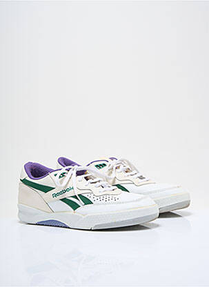 Baskets bout rond talon plat jusqu'à 3cm blanc REEBOK femme