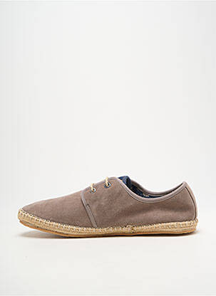 Espadrilles fermeture lacets bout rond gris PEPE JEANS homme