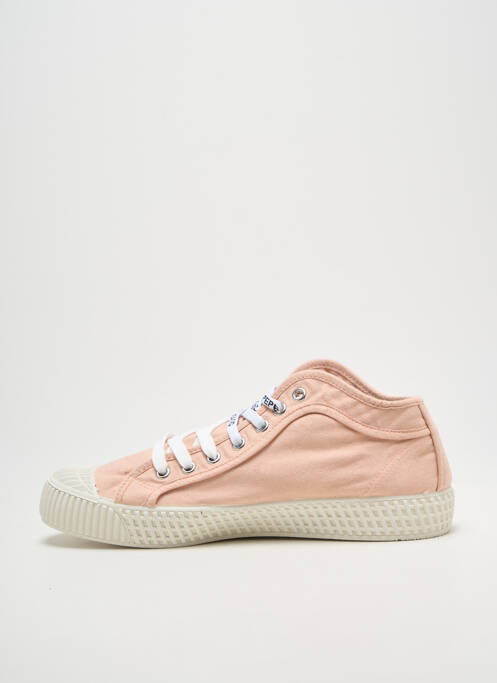 Baskets bout rond talon plat jusqu'à 3cm rose PEPE JEANS femme