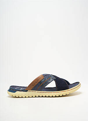 Mules/sabots bout ouvert bout ouvert bleu BUGATTI homme