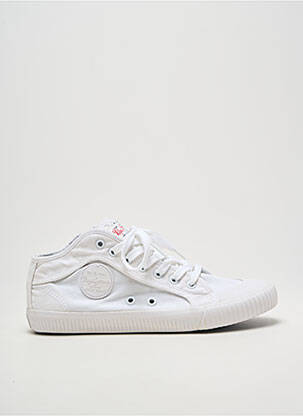 Baskets fermeture zip et lacets bout rond blanc PEPE JEANS homme