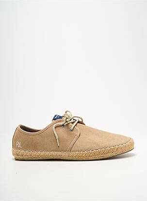 Espadrilles fermeture lacets bout rond beige PEPE JEANS homme