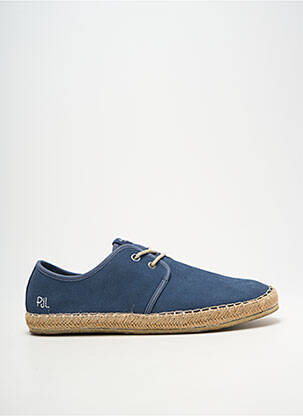 Espadrilles fermeture lacets bout rond bleu PEPE JEANS homme