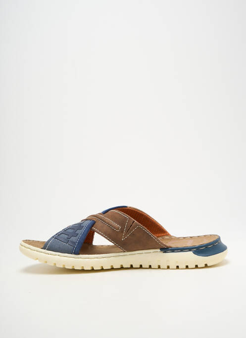 Mules/sabots bout ouvert bout ouvert bleu BUGATTI homme