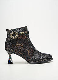 Bottines/boots bout rond talon de 7 à 9cm noir LAURA VITA femme