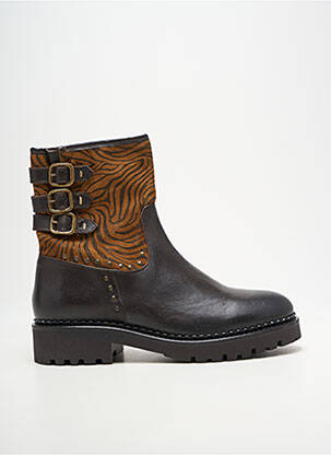 Bottines/boots talon bas talon plat jusqu'à 3cm marron COCO ET ABRICOT femme