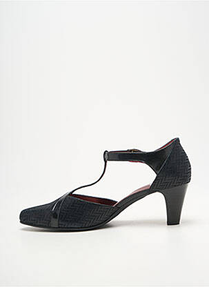 Escarpins tissage satiné talon de 4 à 6cm noir ARTIKA SOFT femme
